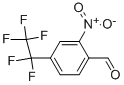 Benzaldehyde, 2-nitro-4-(1,1,2,2,2-pentafluoroethyl)- Structure