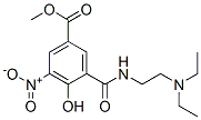 methyl 3-(2-diethylaminoethylcarbamoyl)-4-hydroxy-5-nitro-benzoate Structure