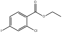 2-クロロ-4-ヨード安息香酸エチル 化学構造式