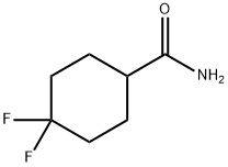 4,4-ジフルオロシクロヘキサンカルボキサミド 化学構造式