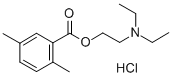 2-Diethylaminoethyl 2,5-dimethylbenzoate hydrochloride Structure