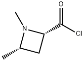 2-Azetidinecarbonyl chloride, 1,4-dimethyl-, cis- (9CI) 结构式