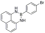 2-(4-ブロモフェニル)-2,3-ジヒドロ-1H-ナフト[1,8-de][1,3,2]ジアザボリン 化学構造式