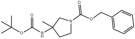 1-(Benzyloxycarbonyl)-3-(N-tert-butoxycarbonylamino)-3-methylpyrrolidine