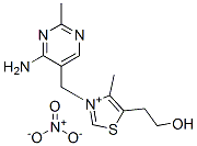 3-[(4-Amino-2-methylpyrimidin-5-yl)methyl]-5-(2-hydroxyethyl)-4-methylthiazolium  nitrate 结构式