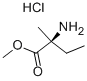 (S)-2-AMINO-2-METHYL-BUTYRIC ACID METHYL ESTER HYDROCHLORIDE 化学構造式
