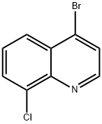 4-BROMO-8-CHLOROQUINOLINE Structure