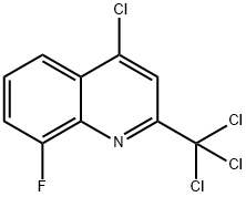 4-CHLORO-8-FLUORO-2-TRICHLOROMETHYLQUINOLINE Structure
