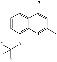 4-CHLORO-2-METHYL-8-TRIFLUOROMETHOXYQUINOLINE Structure