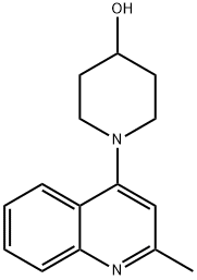 4-(4-HYDROXYPIPERIDIN-1-YL)-2-METHYLQUINOLINE Structure