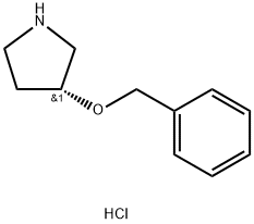 (R)-3-Benzyloxy-Pyrrolidine Hydrochloride Struktur