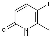 2-HYDROXY-5-IODO-6-METHYLPYRIDINE Struktur