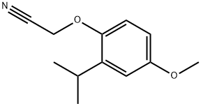 2-(4-甲氧基-2-异丙基苯氧基)乙腈, 927872-64-8, 结构式