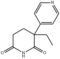 (+/-) 3-ETHYL-3-(4-PYRIDINYL)-2,6-PIPERIDINEDIONE Structure