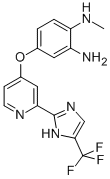 N1-甲基-4-[[2-[5-(三氟甲基)-1H-咪唑-2-基]-4-P吡啶基]氧基]-1,2-苯二胺, 927880-89-5, 结构式