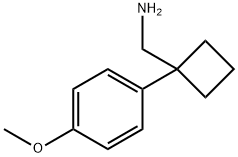 1-(4-甲氧基苯基)环丁烷甲胺 结构式