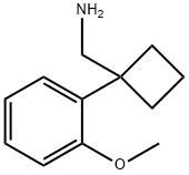 1-(2-甲氧基苯基)环丁烷甲胺 结构式