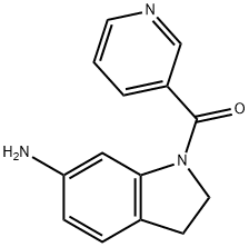 6-Amino-1-(pyridin-3-ylcarbonyl)indoline 结构式
