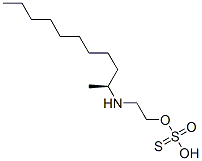 Thiosulfuric acid hydrogen S-[2-[(1-methyldecyl)amino]ethyl] ester Structure