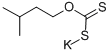 ジチオ炭酸O-(3-メチルブチル)S-カリウム 化学構造式