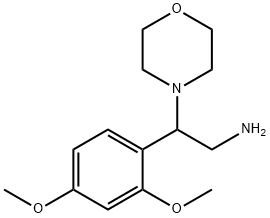 2-(2,4-Dimethoxy-phenyl)-2-morpholin-4-yl-ethylamine Structure