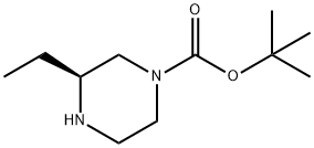 (S)1-BOC-3-乙基哌嗪, 928025-56-3, 结构式