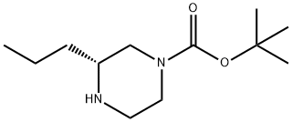 (R)-1-BOC-3-丙基哌嗪, 928025-57-4, 结构式