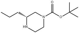 (R)-1-BOC-3-PROPYLPIPERAZINE Structure