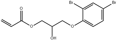 3-(2,4-dibromophenoxy)-2-hydroxypropyl acrylate Structure