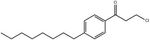 3-chloro-1-(4-octylphenyl)-preopanone Structure