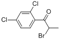 2-bromo-2-4-dichloropropiophenone Structure