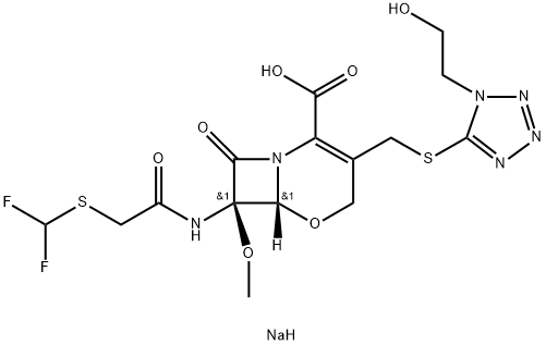 氟氧头孢钠, 92823-03-5, 结构式