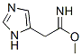 1H-Imidazole-5-ethanimidic  acid,  methyl  ester Structure