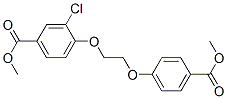 methyl 3-chloro-4-[2-[4-(methoxycarbonyl)phenoxy]ethoxy]benzoate Struktur