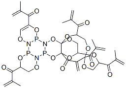 hexa(methacryloylethylenedioxy)cyclotriphosphazene 结构式
