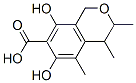 6,8-dihydroxy-3,4,5-trimethyl-isochroman-7-carboxylic acid Structure