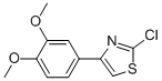 2-CHLORO-4-(3,4-DIMETHOXYPHENYL)THIAZOLE 化学構造式