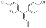 1,1-BIS-(4-CHLOROPHENYL)-BUTA-1,3-DIENE 化学構造式