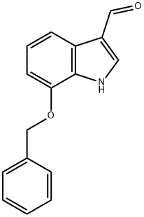 7-ベンジルオキシインドール-3-カルボキシアルデヒド 化学構造式