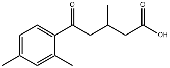 5-(2,4-DIMETHYLPHENYL)-3-METHYL-5-OXOVALERIC ACID Struktur