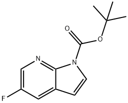 5-フルオロピロロ[2,3-B]ピリジン-1-カルボン酸TERT-ブチルエステル 化学構造式