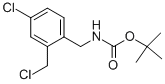 TERT-BUTYL 4-CHLORO-2-(CHLOROMETHYL)BENZYLCARBAMATE Struktur