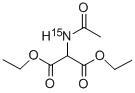 乙酰氨基丙二酸二乙酯-15N,92877-34-4,结构式
