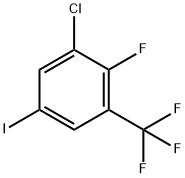 2-氟-5-碘-三氟甲苯, 928783-87-3, 结构式