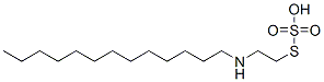 Thiosulfuric acid hydrogen S-[2-(tridecylamino)ethyl] ester Structure