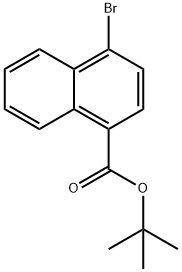 t-Butyl 4-bromo-1-naphthalenecarboxylate Structure