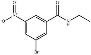 N-乙基-3-溴-5-硝基苯甲酰胺, 929000-30-6, 结构式