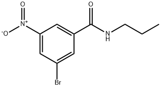 N-丙基-3-溴-5-硝基苯甲酰胺, 929000-38-4, 结构式