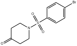 1-(4-溴苯基磺酰)哌啶-4-酮, 929000-54-4, 结构式