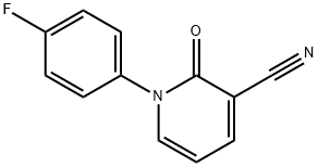 1-(4-Fluorophenyl)-2-oxo-1,2-dihydropyridine-3-carbonitrile 化学構造式
